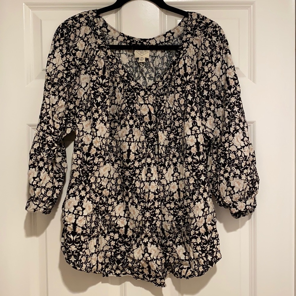 St John’s Bay Casual Blouse Cotton Size 0X/16